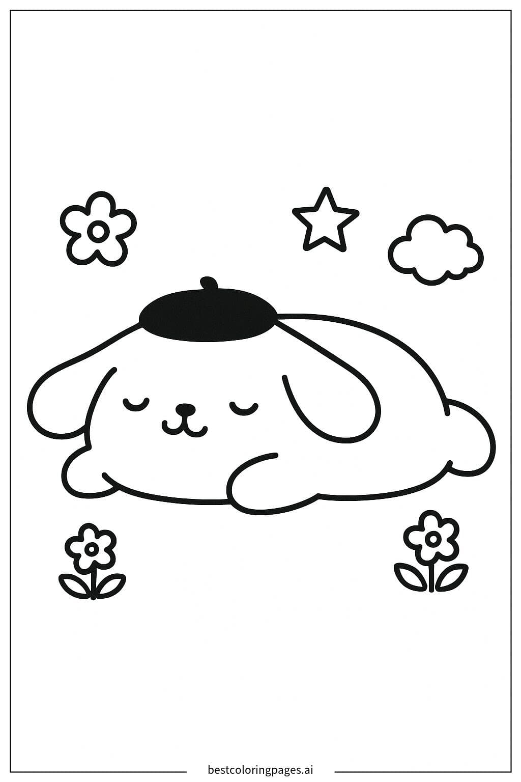 Pom Pom Purin 安详地躺着