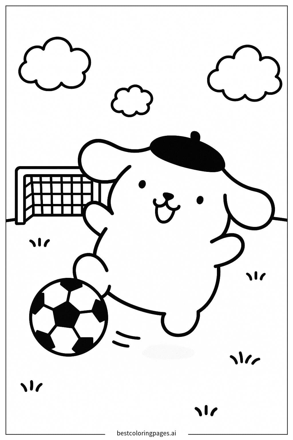 Pom Pom Purin 踢足球