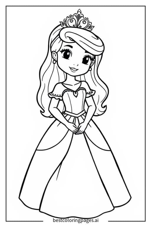 Princess in a Charming Dress