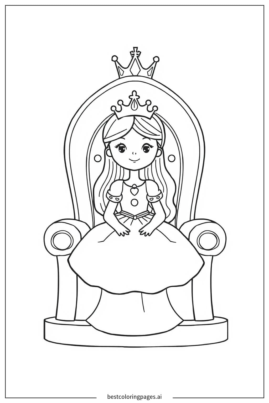 Princess on Her Royal Throne