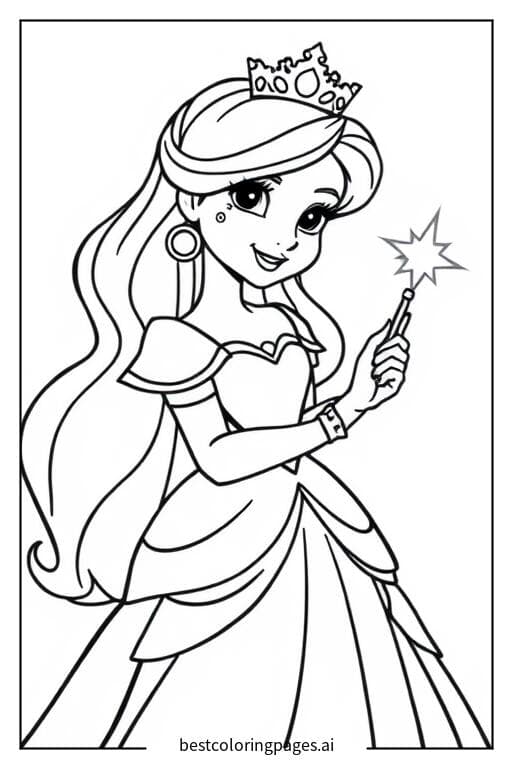 Princess with a Magical Wand