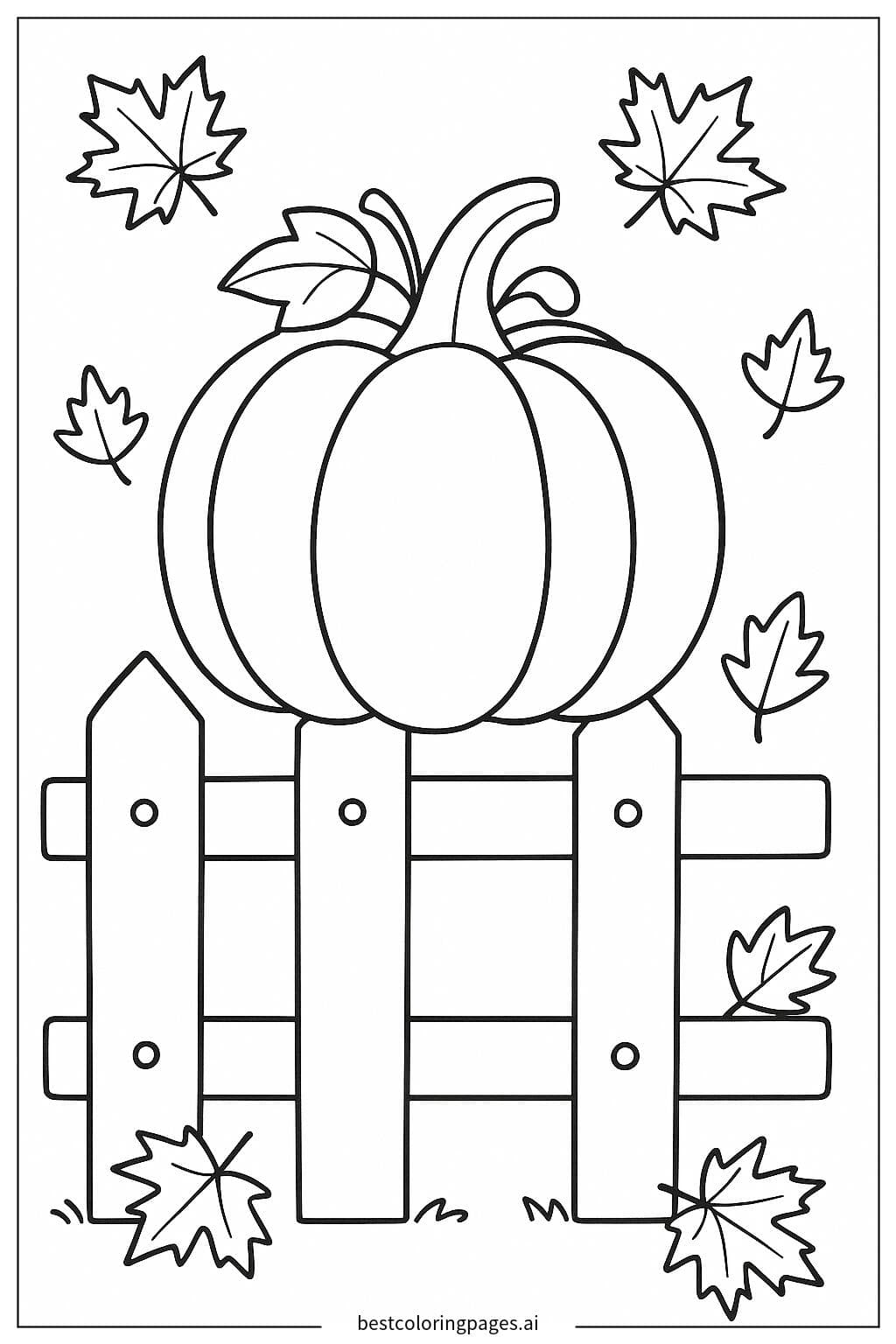 Pumpkin on a Fence