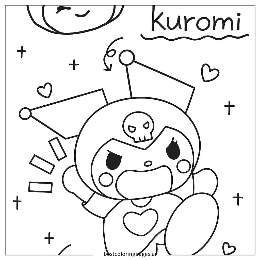 Kuromi tinh nghịch đang tạo dáng