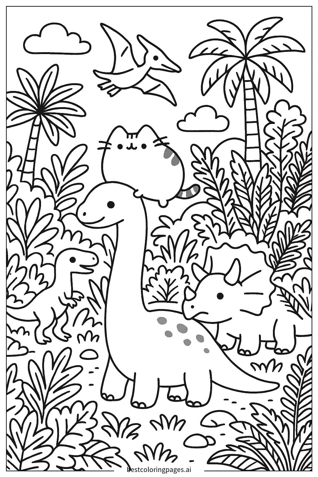 Pusheen's Dinosaur Adventure