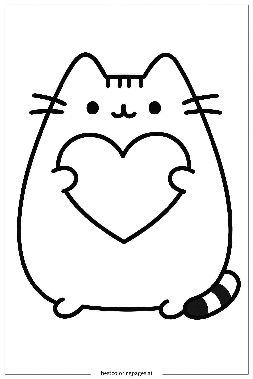 Pusheen with a Heart