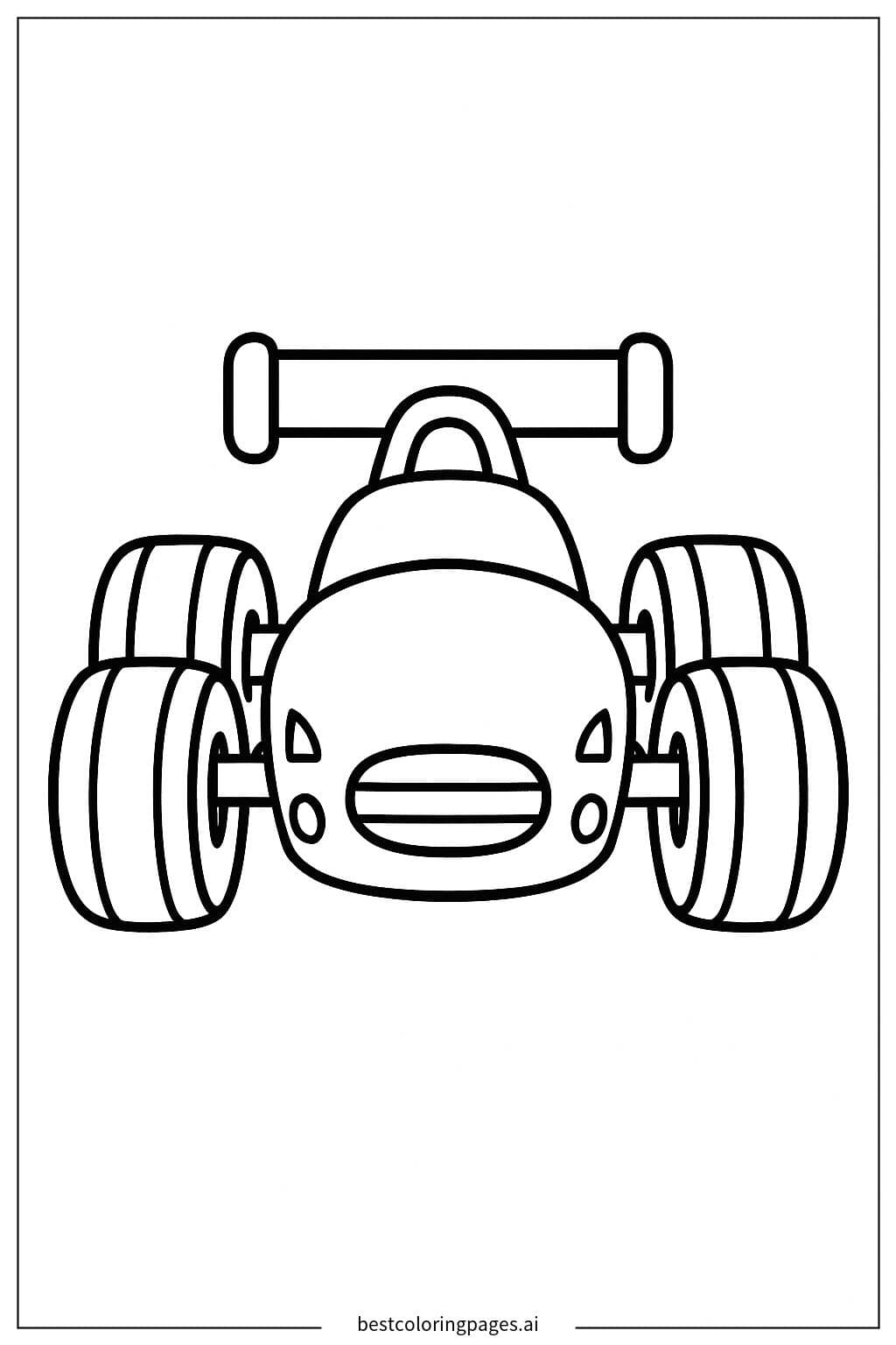 Race Car Front View