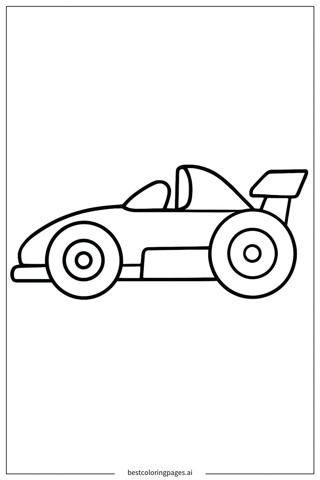 Race Car Side View