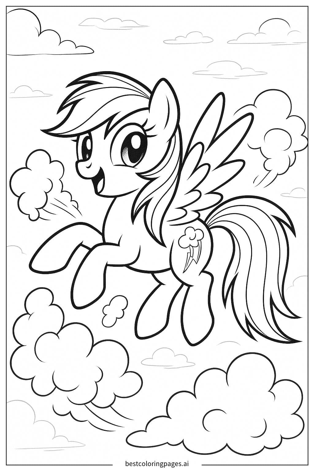 Rainbow Dash Cloud Busting