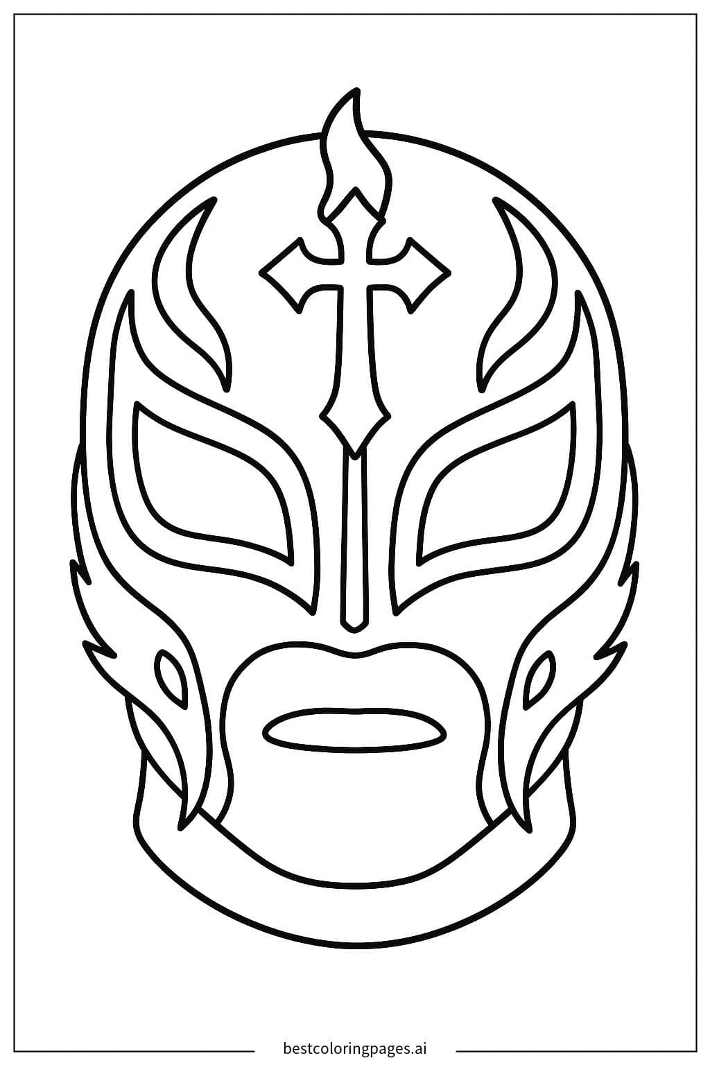 Design da Máscara do Rey Mysterio