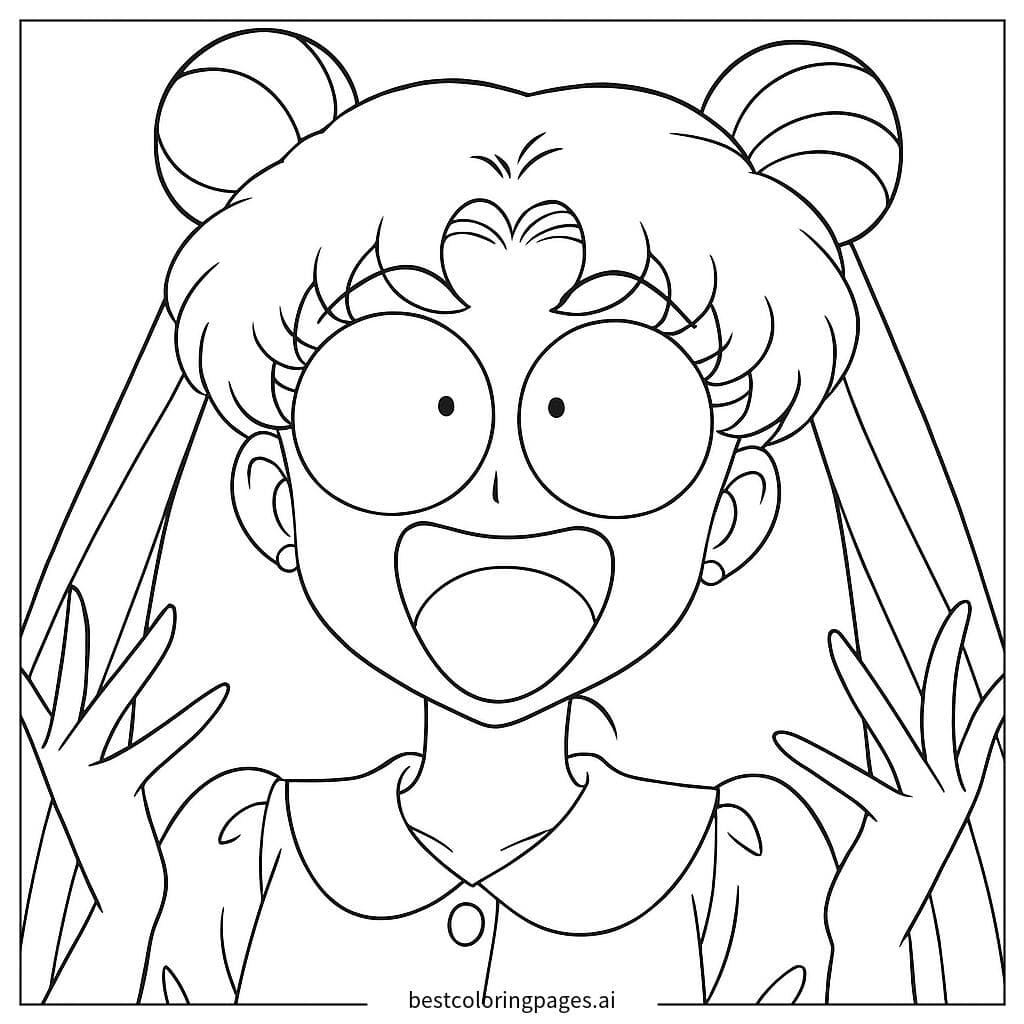Sailor Moon Excitée