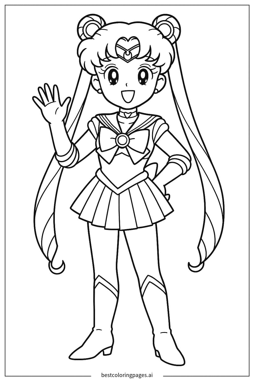 Sailor Moon Waving