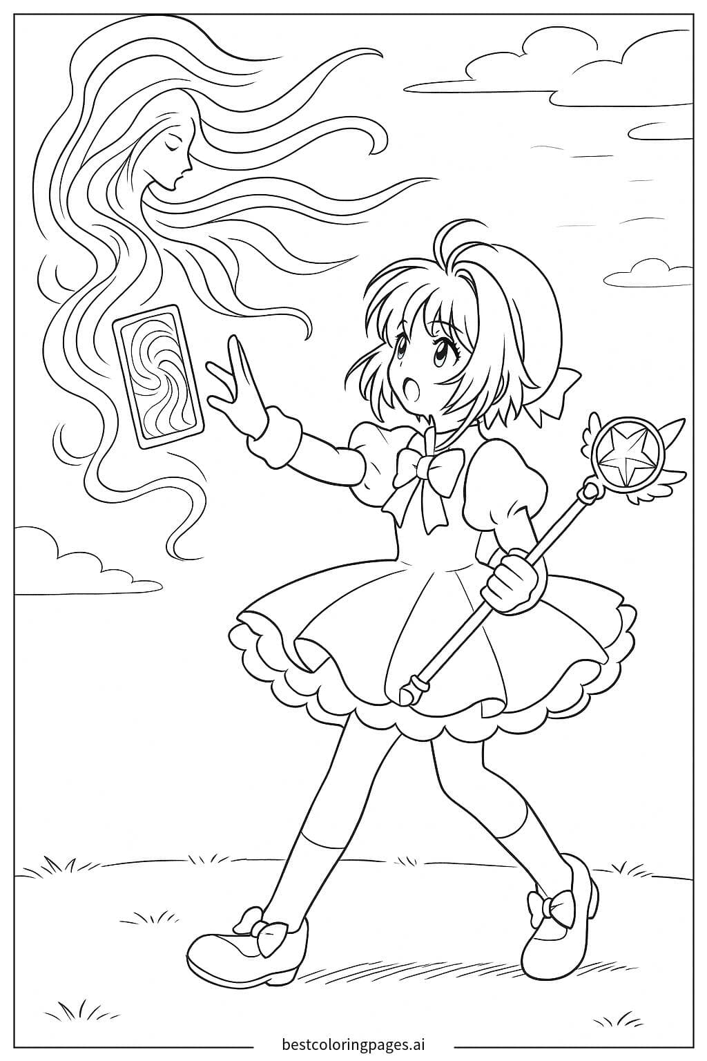 Sakura Capturing the Magical Windy Card