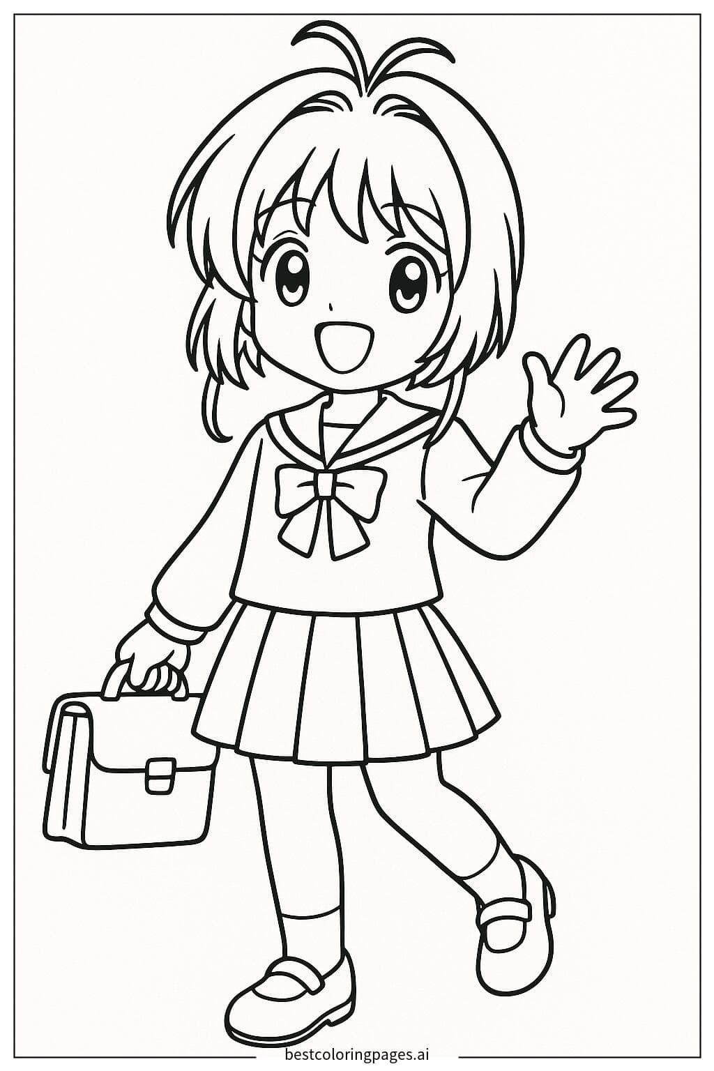 Sakura in School Uniform