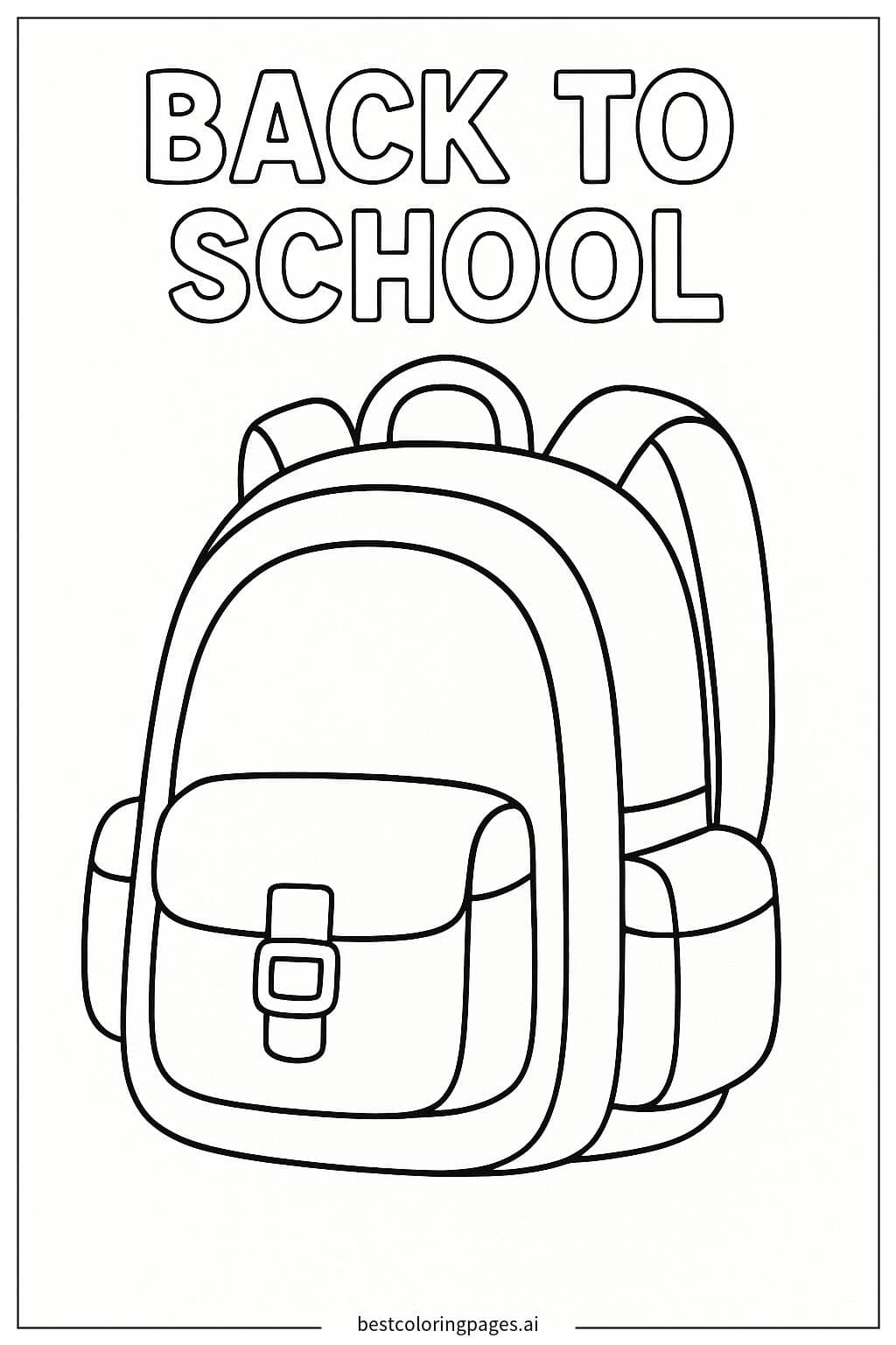 Back to School Backpack