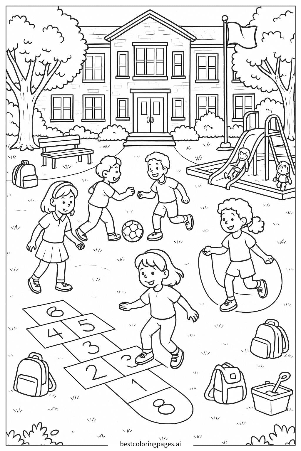 Playful Schoolyard Adventure