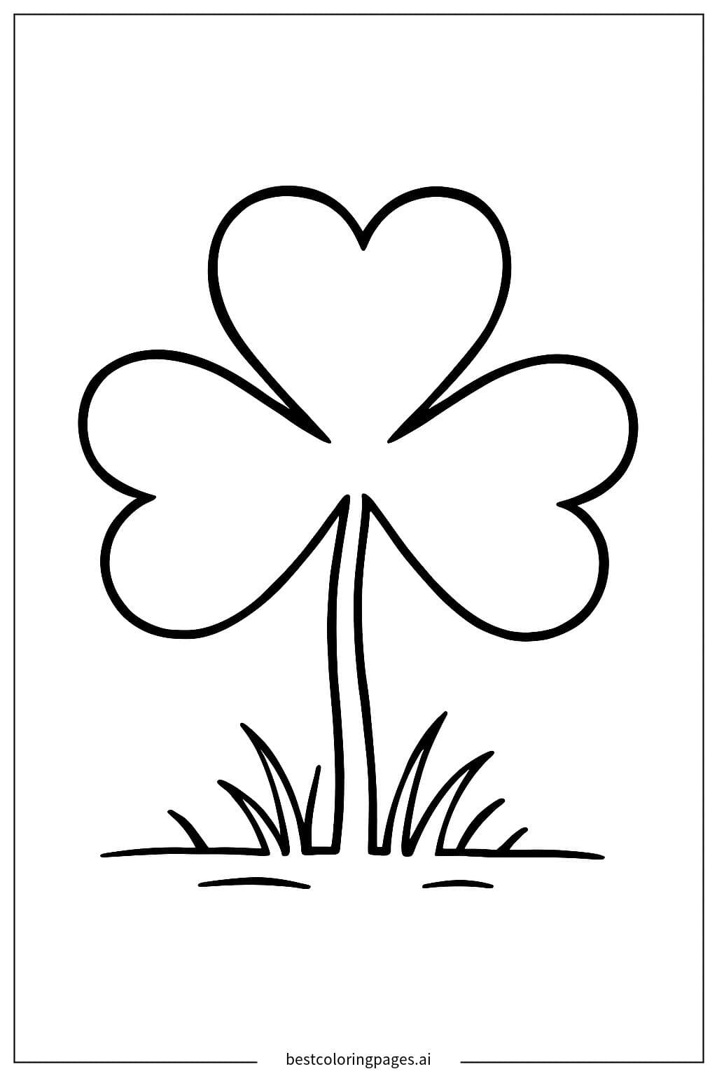 Shamrock in a Sunny Field