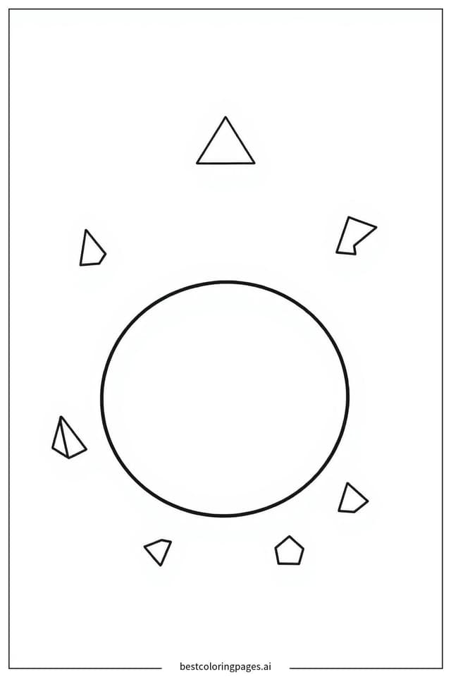 Shapes and Patterns Coloring Page