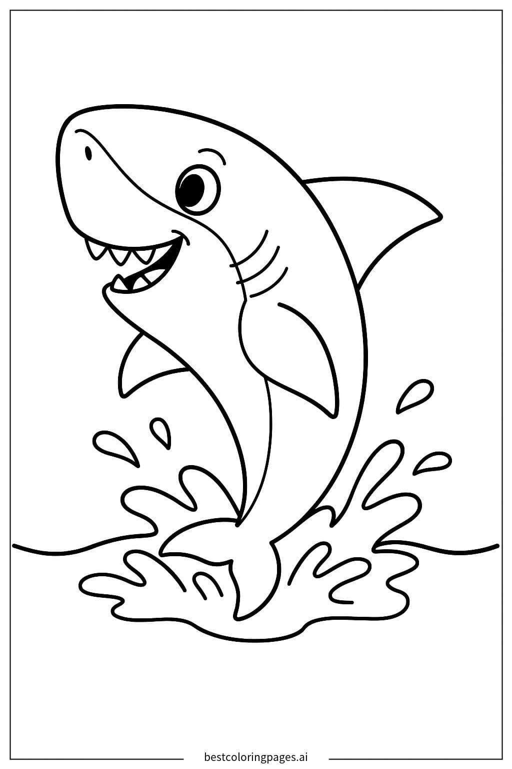Shark Jumping Out of Water