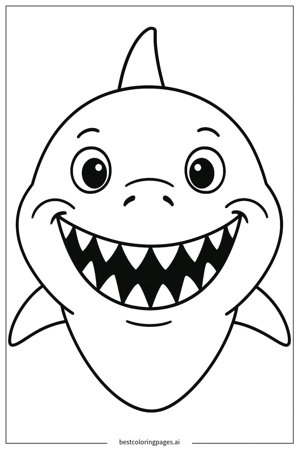 Cheerful Shark Face