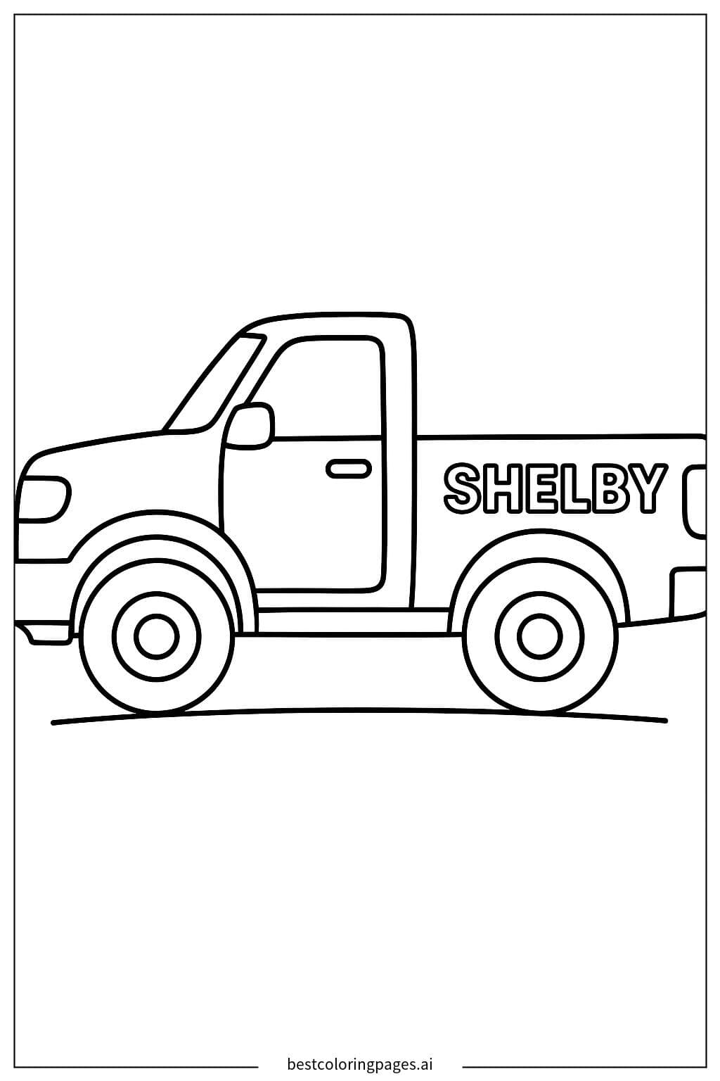 Shelby Truck Coloring Page