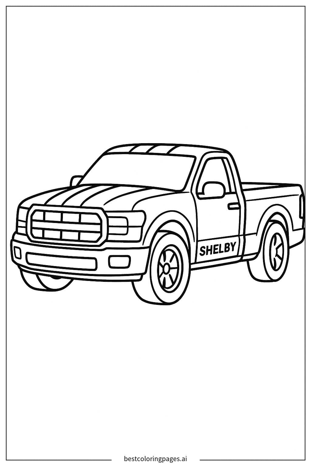 Shelby-Truck mit Rennstreifen