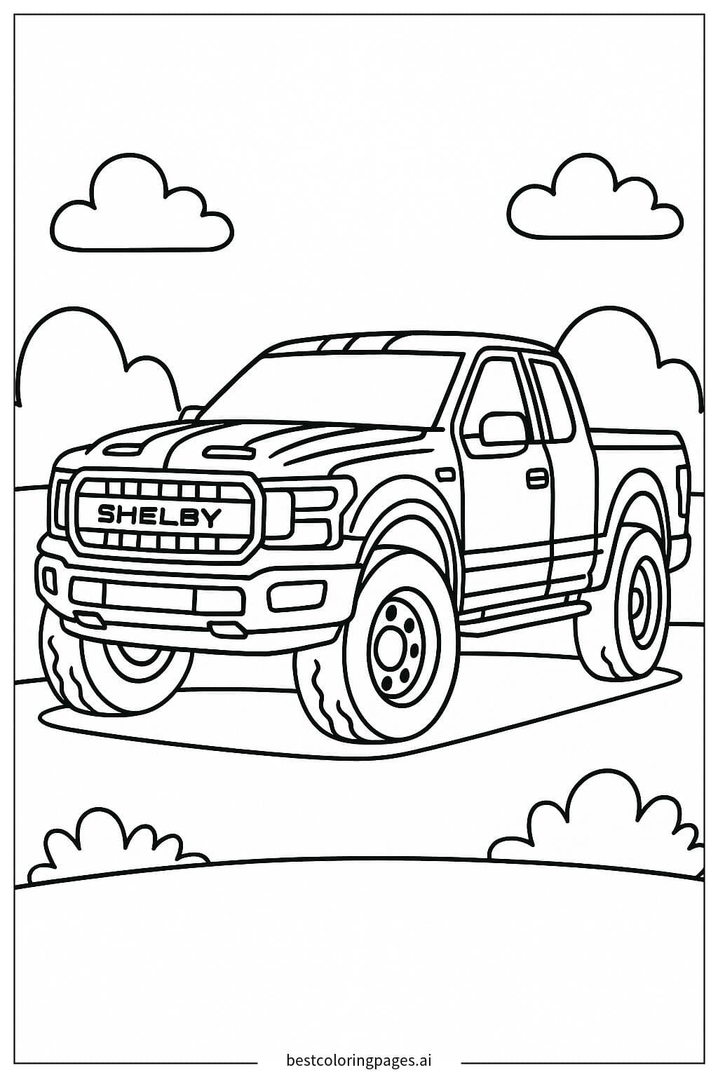 Shelby Truck with Simple Background