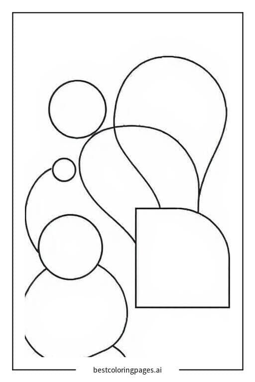 Disegni di Forme astratte semplici da Colorare