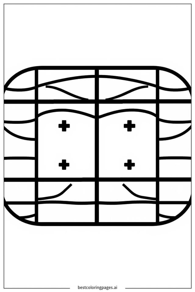 Basic Addition Shapes for Kids Coloring Pages