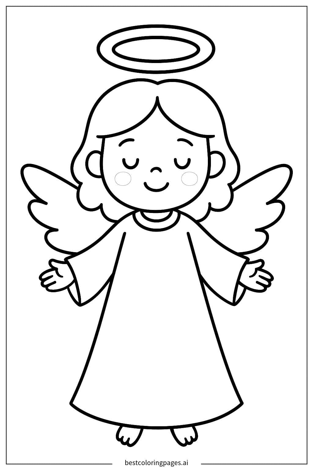 Anjo Simples com Auréola