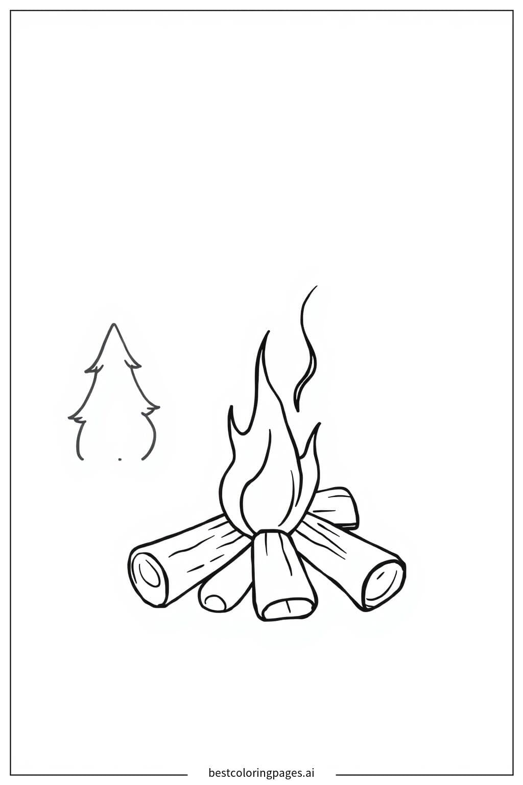 Einfaches Lagerfeuer