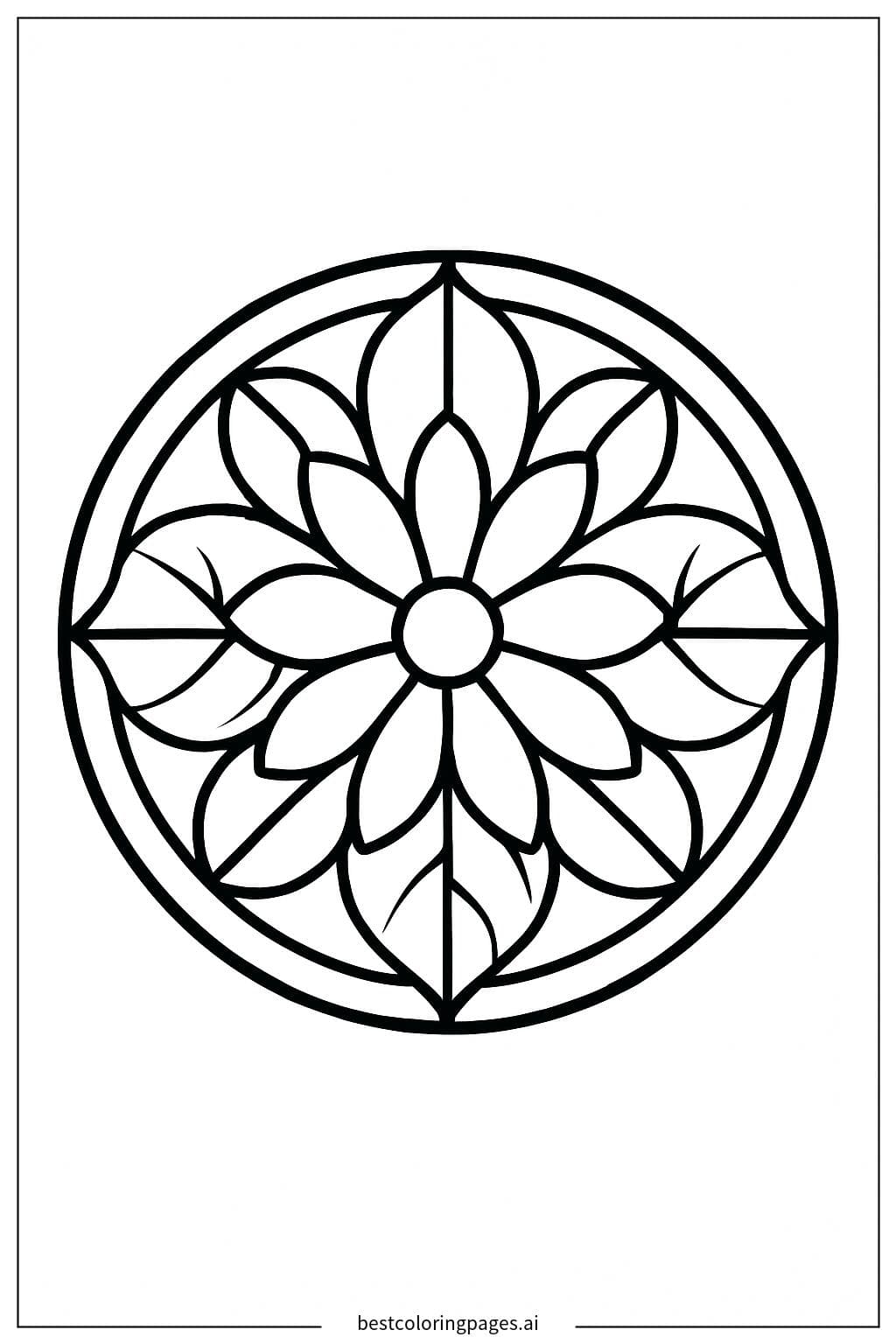 Mandala circular simple