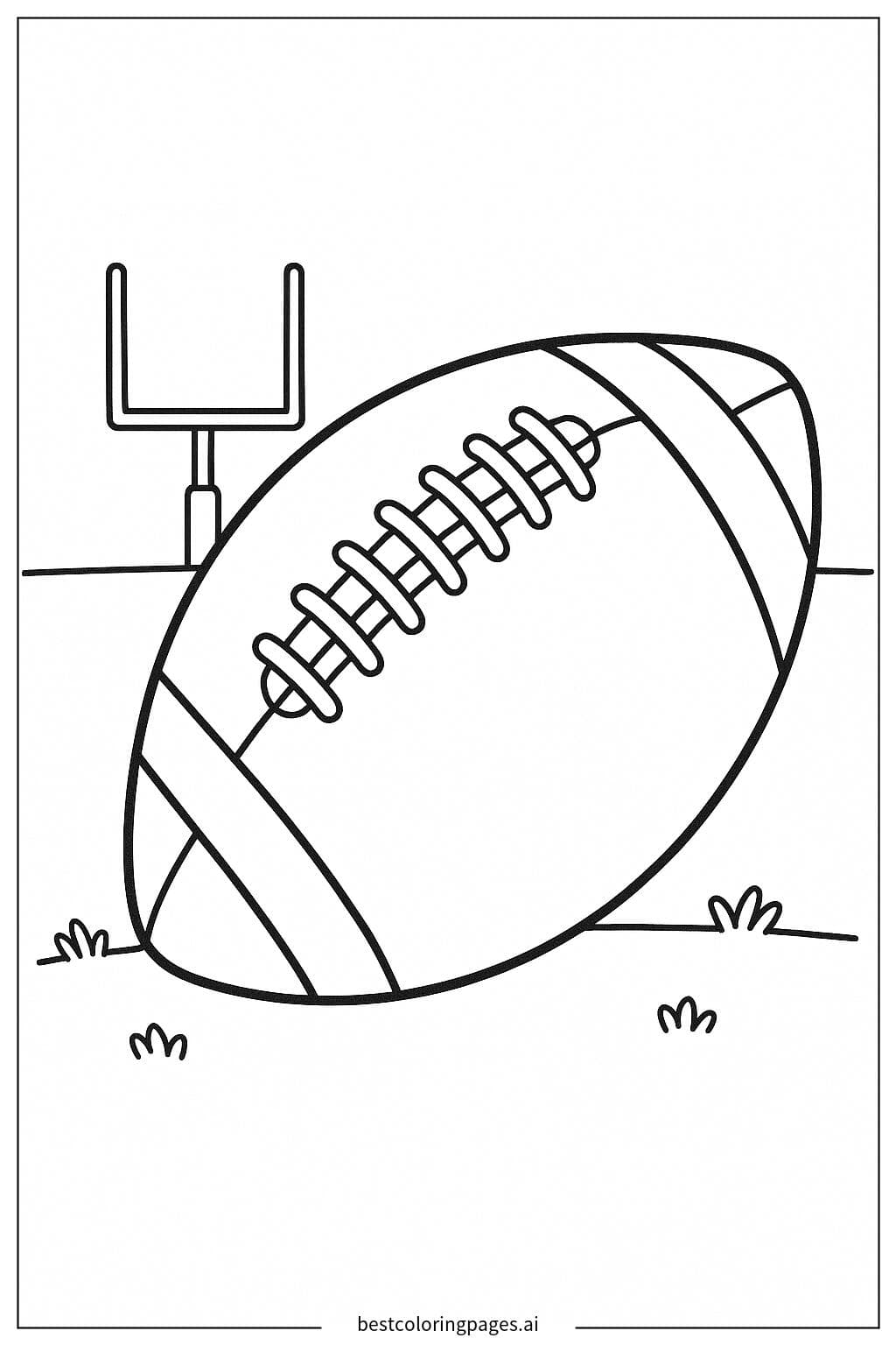 Layout Simples de Campo de Futebol Americano