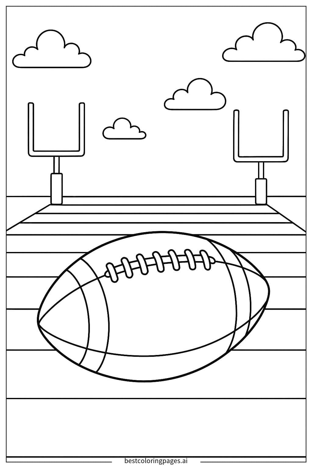 Campo de Futebol Americano Simples