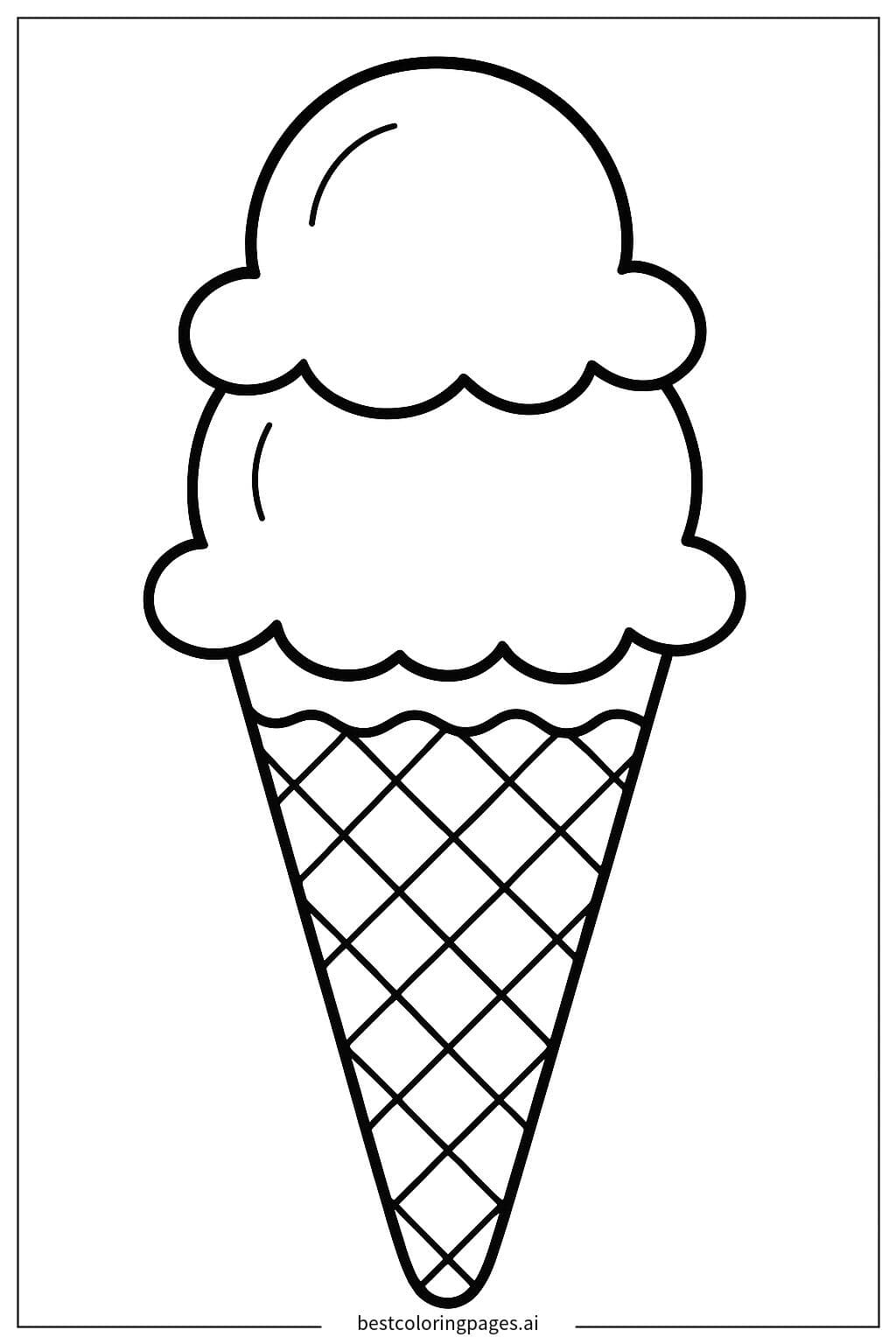 Delightful Ice Cream Cone