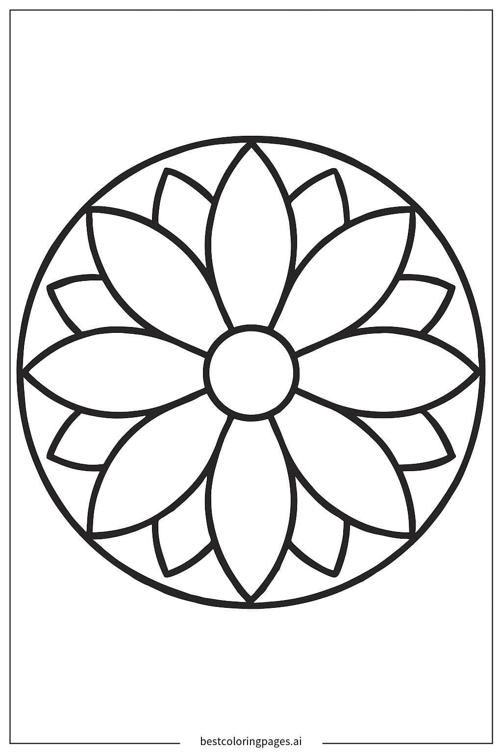 Cercle de Mandala Simple