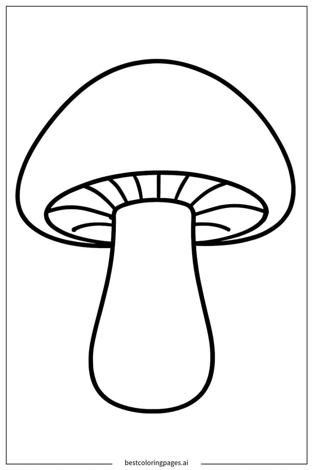 Dibujos de Dibujo de un hongo para colorear para Colorear