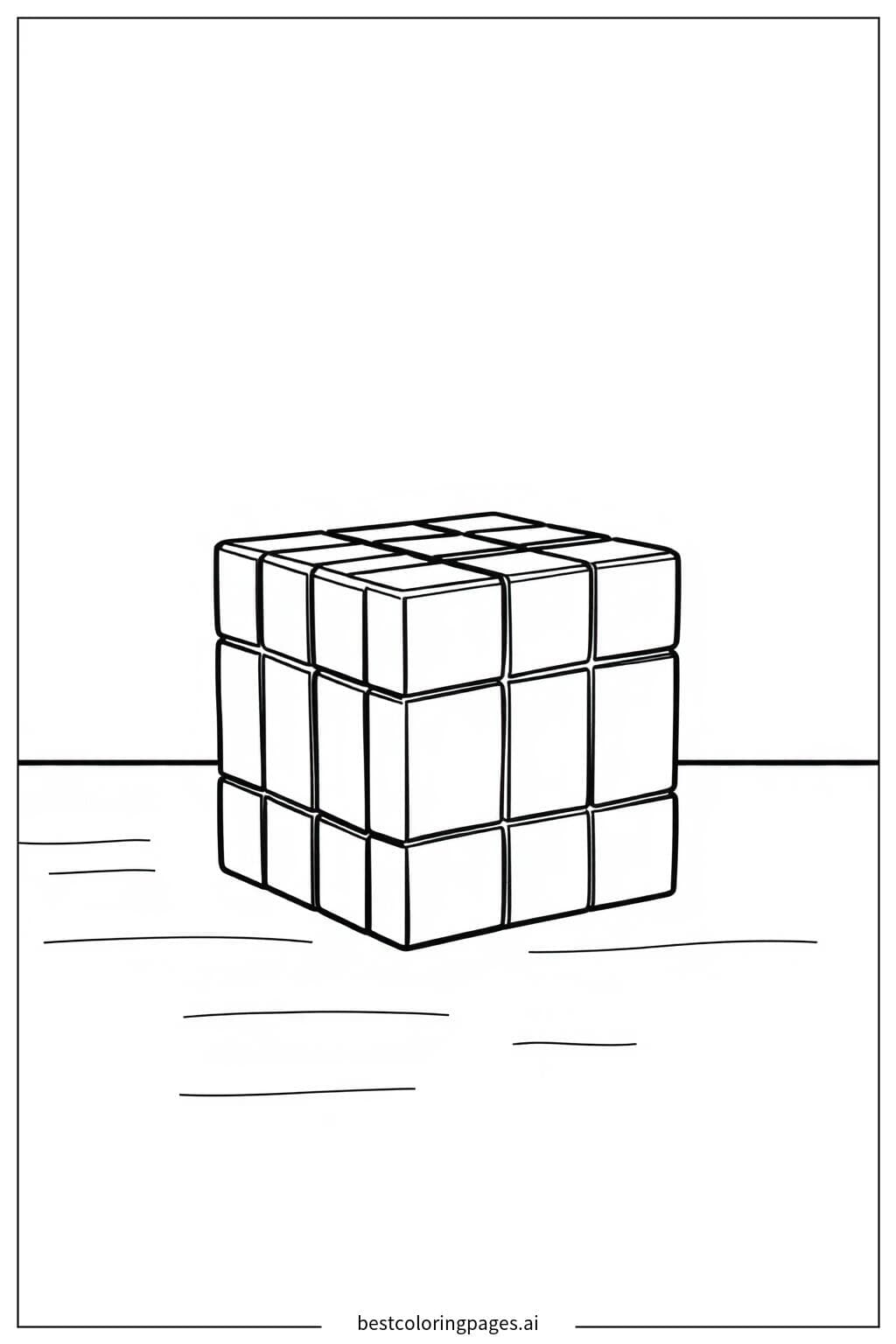 Simple Rubik's Cube on a Table