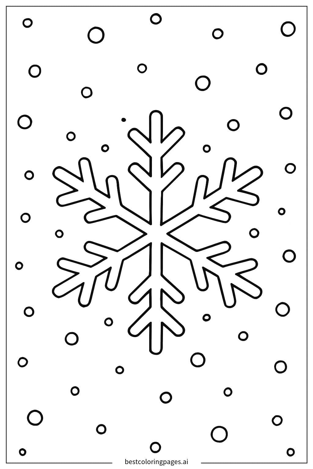 簡單雪花圖案