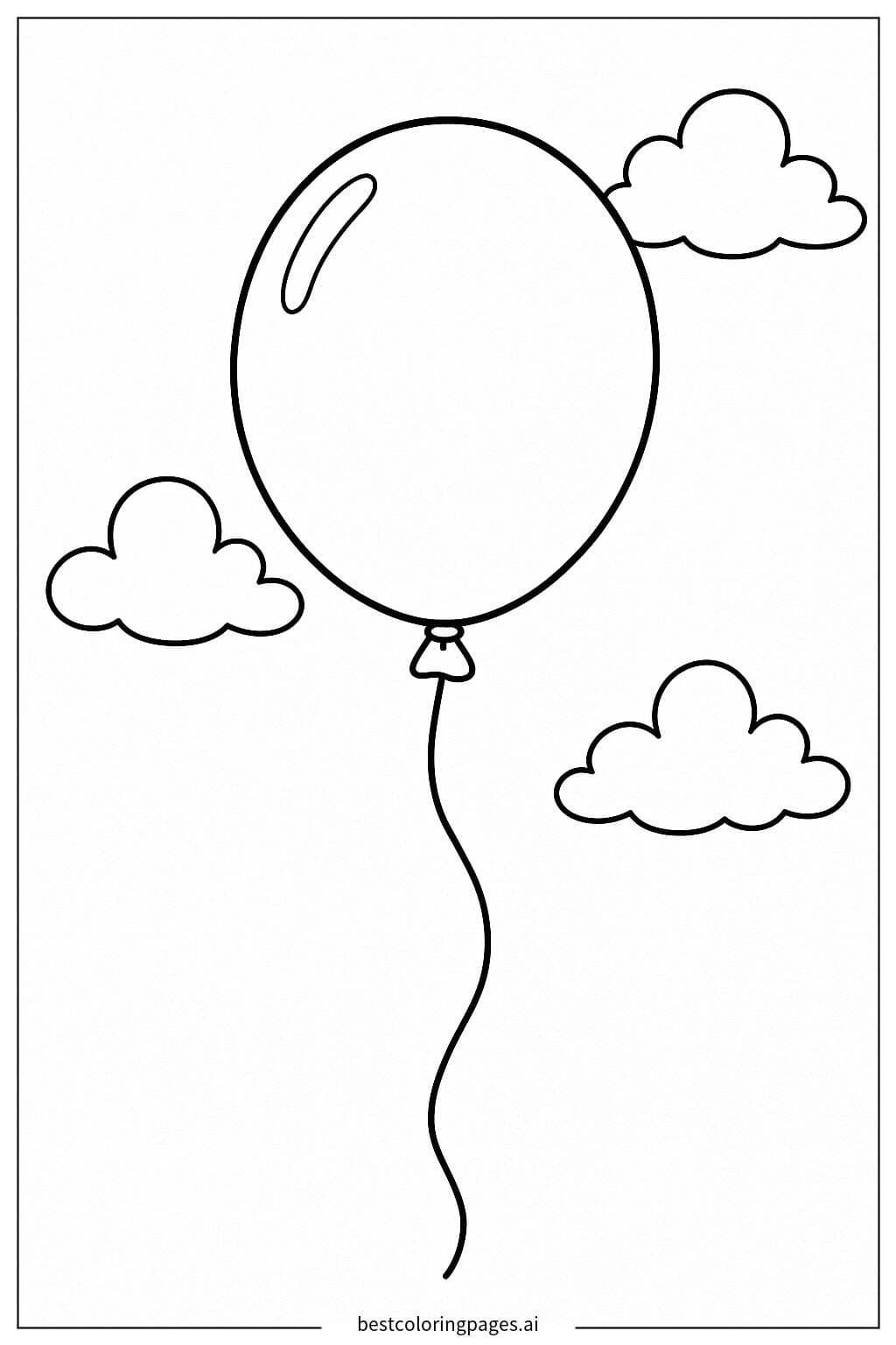 空に浮かぶ一つの風船