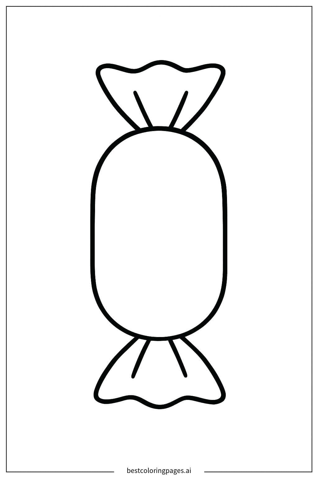 Coloriage Bonbon unique
