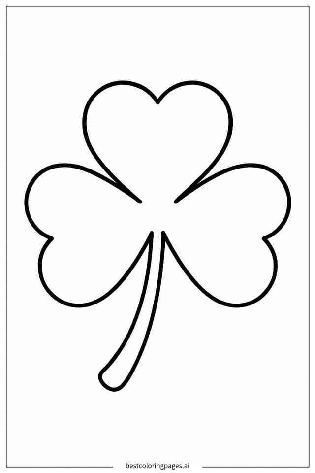 Dibujos de Dibujo de trébol para colorear para Colorear