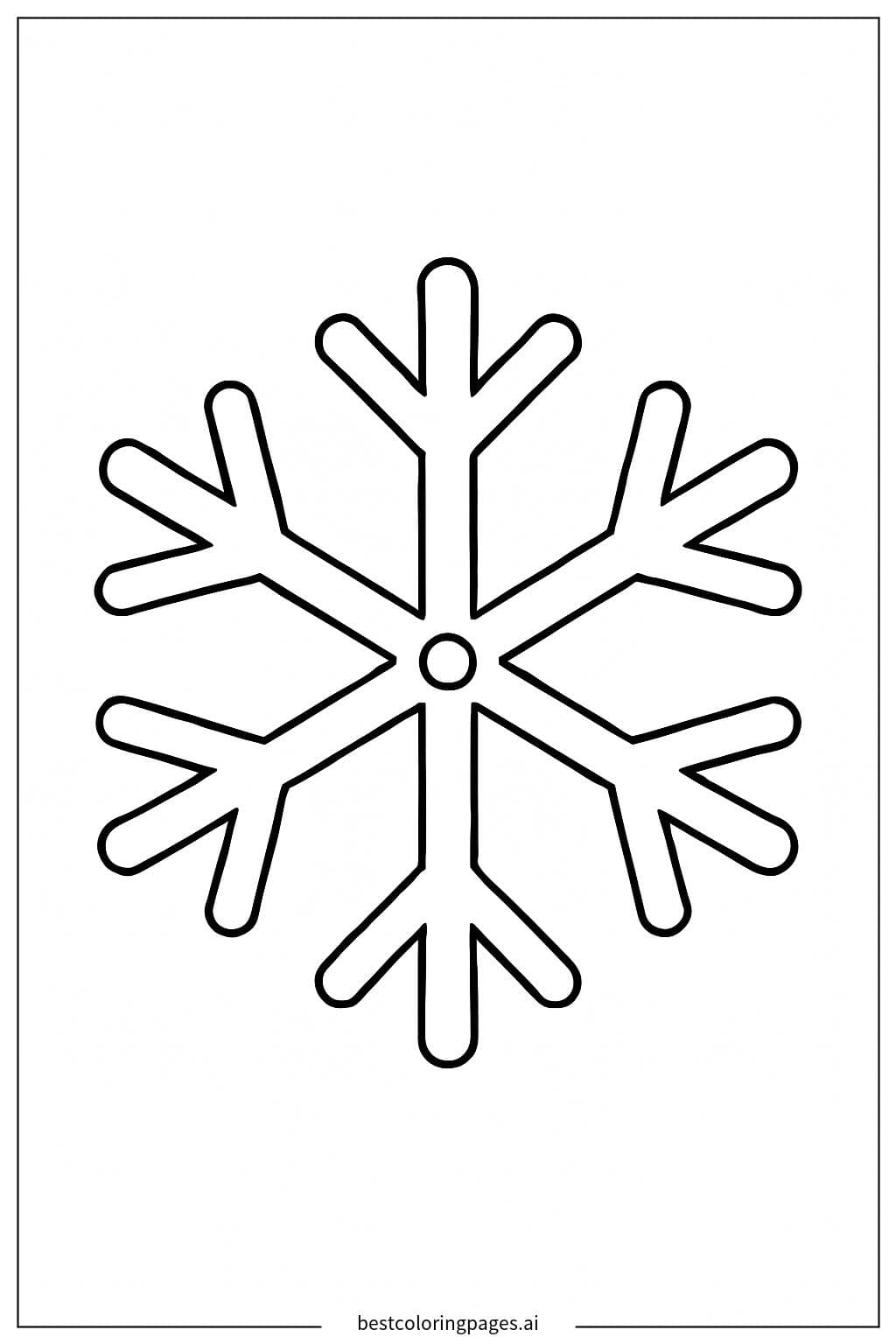 單片雪花設計