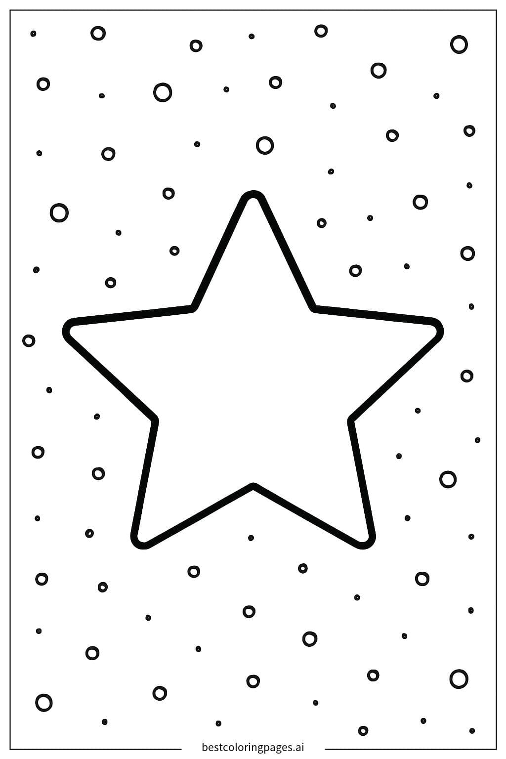 Twinkling Star in a Night Sky