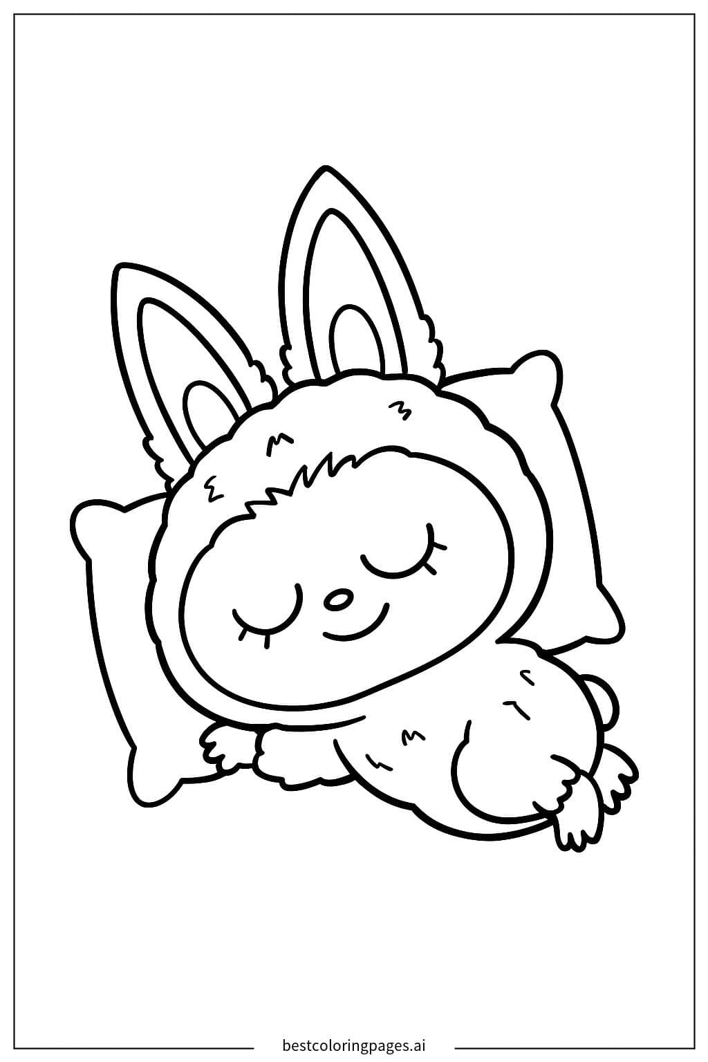 Dulces sueños de Labubu durmiendo