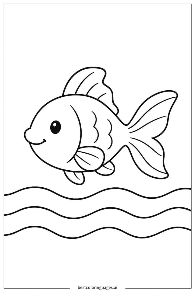 Disegni di Pesciolino Solitario da Colorare