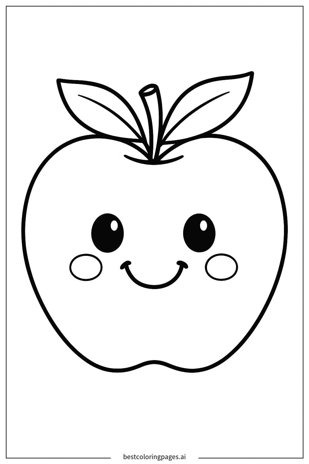 Smiling Apple Face