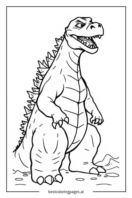 Smiling Godzilla