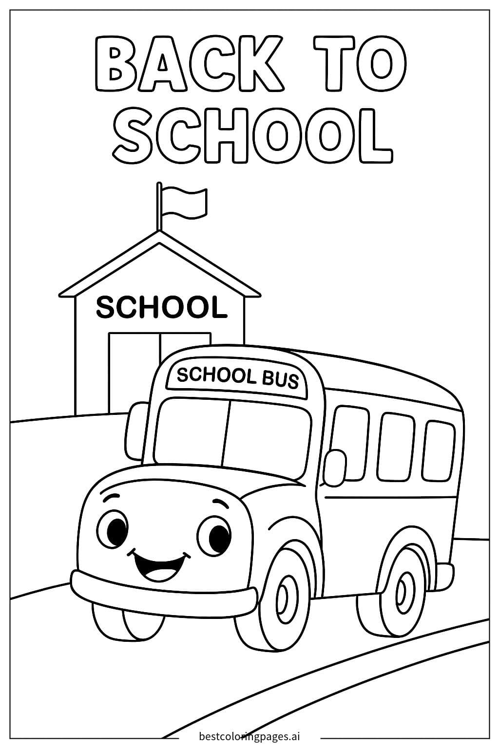 Cheerful School Bus