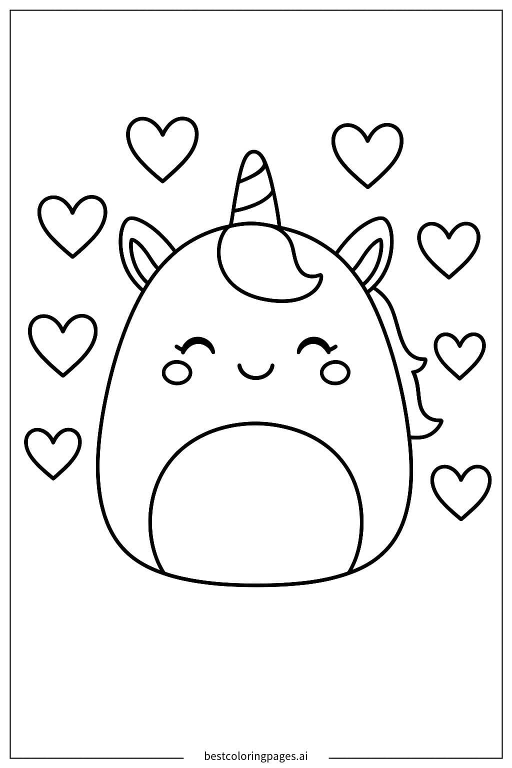 Squishmallow Unicornio Sonriente
