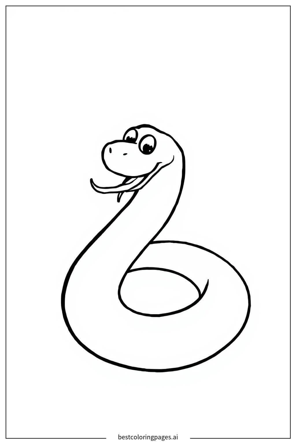 Charming Snake with Forked Tongue